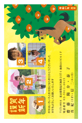 年賀状デザイン見本GF20